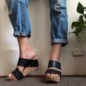 Lucky Brand Strapped Wedges